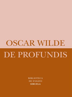 cover image of De profundis
